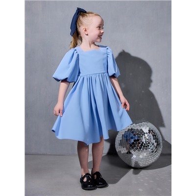 Платье для девочки, MINAKU :Party Dress, цвет голубой, рост 128 см