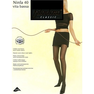 FILODORO Classic колготки женские NINFA 40 VITA BASSA