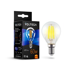 Нарушена упаковка!   Филаментная лампа E14 6W 2800К (теплый) Crystal Voltega 7021