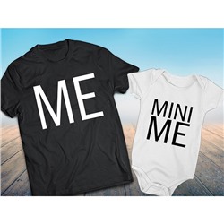 Футболки для папы и сына "Me and Mini me"