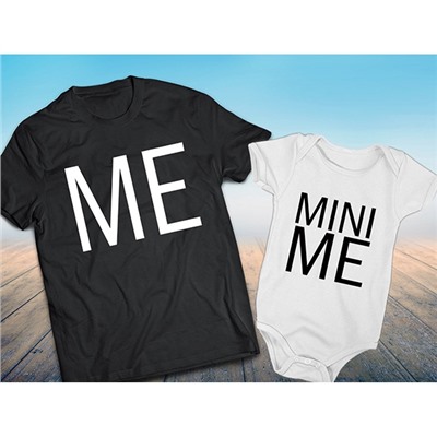 Футболки для папы и сына "Me and Mini me"