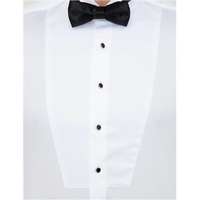 Белый бывший Рубашка для смокинга Slim Fit