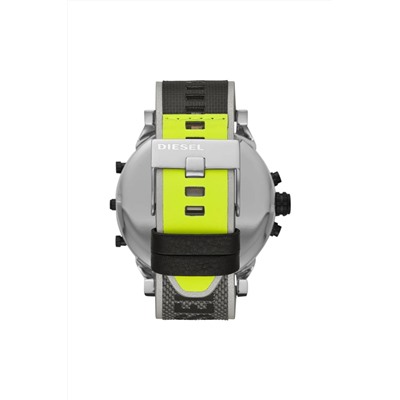 Reloj de cuarzo de nailon MR. Daddy 2.0 - Gris y plateado