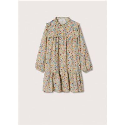 Vestido estampado floral -  Niña | MANGO OUTLET España