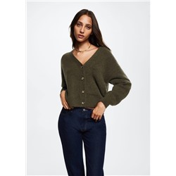 Cárdigan punto botones -  Mujer | MANGO OUTLET España