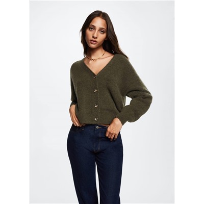Cárdigan punto botones -  Mujer | MANGO OUTLET España
