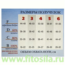 Чулки женские Кружевные "Filorosso", 1 класс, 50 den, размер 2, черные, компрессионные лечебно-профилактические 3983