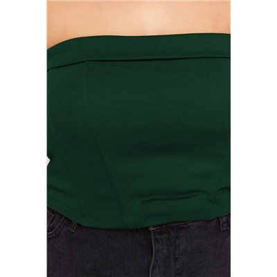 Emerald Green Interlok вязание блузки большого размера tbbaw24dj00000