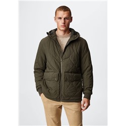 Chaqueta acolchada estructura -  Hombre | MANGO OUTLET España