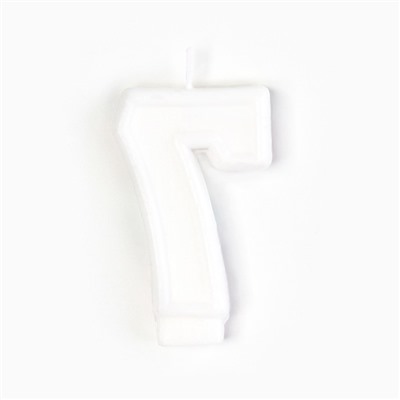 Свеча для торта, цифра 7 «С Днем рождения», 3,5 х 6,8 см