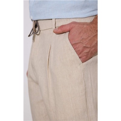 Брюки лен P411-0866 natural linen