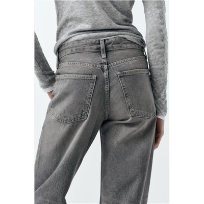 JEANS TRF WIDE LEG TIRO MEDIO FULL LENGTH