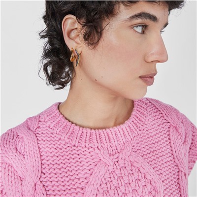 Pendientes Gregal - plata bañada en oro amarillo de 18 kt - dorado