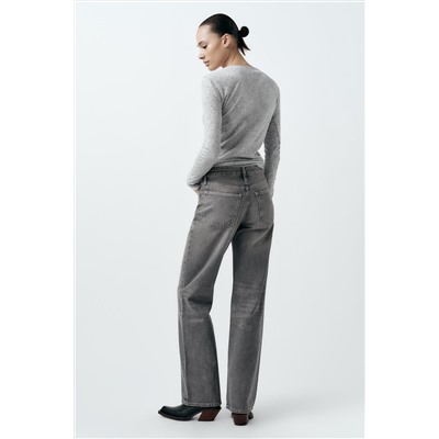 JEANS TRF WIDE LEG TIRO MEDIO FULL LENGTH