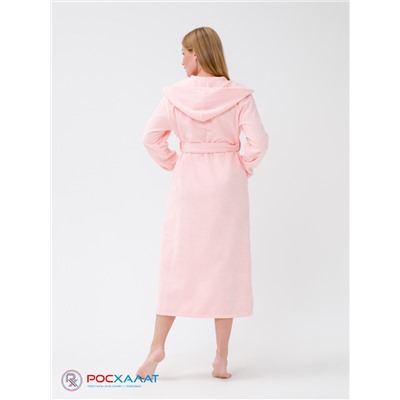 Женский халат с капюшоном розовый МЗ-06 (7)