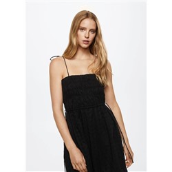 Vestido detalles calados -  Mujer | MANGO OUTLET España
