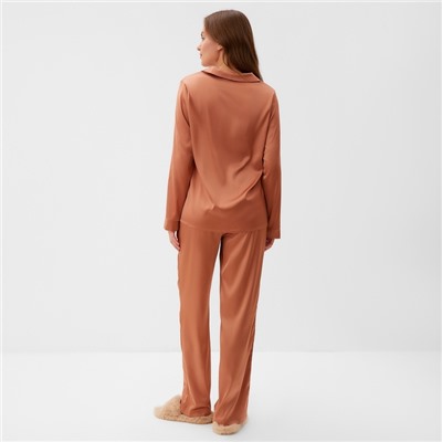 Пижама женская (рубашка и брюки) KAFTAN Terracotta р. 44-46