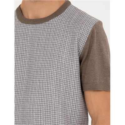 Vizon Melanj Slim Fit Bicycle Yaka Triko T -For