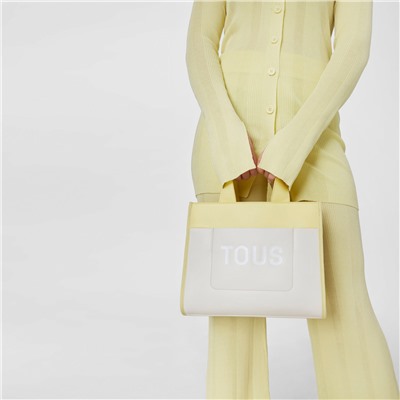 Bolso capazo Tous Maya - beige y amarillo