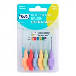 Набор ёршиков TePe X-Soft Mix, 6 шт