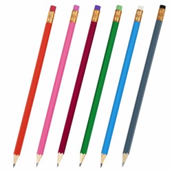 Карандаш чернографитный KOH-I-NOOR, 1 шт., "Astra", НВ, с ластиком, корпус ассорти, заточенный, 1380, 1380002017KSRU