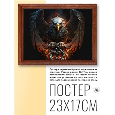 POSG-0244 Постер в рамке 23x17см Орёл