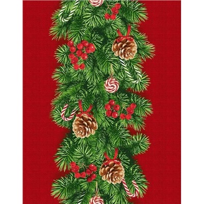 Дорожка столовая "Еловый аромат" 45*150 см. хлопок 100%
