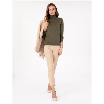 Khaki Slim Fit Fisherman воротник базовый казах