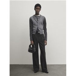 Pantalón ancho negro pinzas