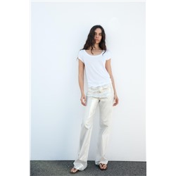 JEANS LOOSE TRF FOIL TIRO MEDIO