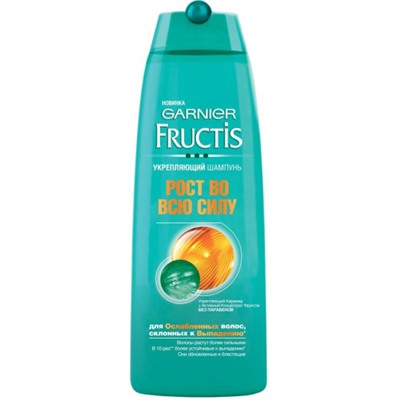 Шампунь для волос укрепляющий Garnier (Гарньер) Fructis Рост во всю силу, 250 мл