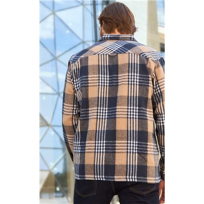 Рубашка фланель F321-0470-1 beige