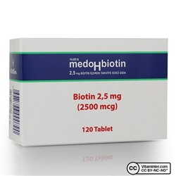 Nutrafarm MedoHbiotin Биотин 2500 мкг 120 таблеток