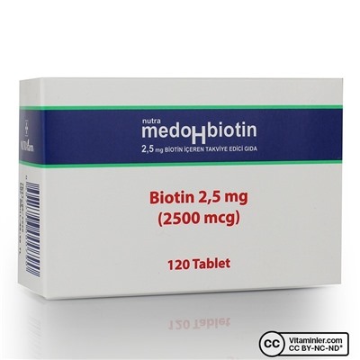 Nutrafarm MedoHbiotin Биотин 2500 мкг 120 таблеток