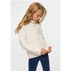 Jersey punto ochos -  Niña | MANGO OUTLET España