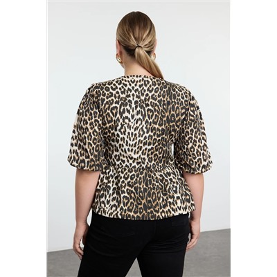 Multi -Colosed Women's Leopary Pattern хорошо большой размер BLZE TBBAW25AF00021