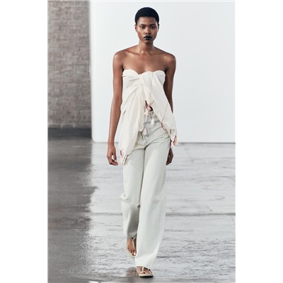 JEANS ZW COLLECTION WIDE LEG TIRO ALTO