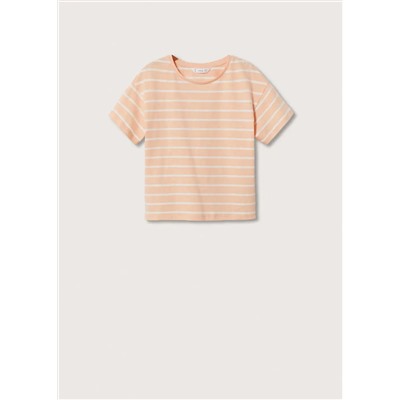 Camiseta algodón rayas -  Niña | MANGO OUTLET España