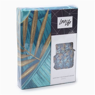 Постельное бельё LoveLife 2 сп Exotic 175х215см, 210х220см, 50х70см-2шт, хлопок, бязь, 125г/м2