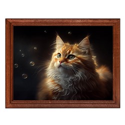 POSG-0326 Постер в рамке 23x17см Рыжий кот