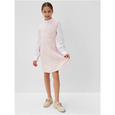 Платье нарядное детское MINAKU: PartyDress, цвет розовый, рост 128 см