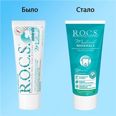 Гель для укрепления зубов R.O.C.S. Medical Minerals, 35 мл