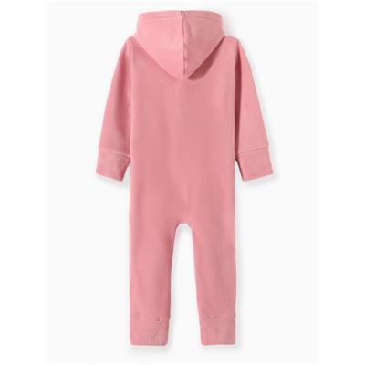 Комбинезон флисовый детский MINAKU: Fleece Soft, розовый, рост 104 см