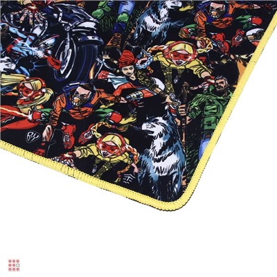 Коврик игровой, 360x260x2.5мм, Каучук, Герои вселенной