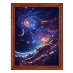POSV-0480 Постер в рамке 17x23см Космос