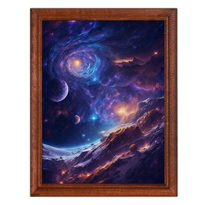 POSV-0480 Постер в рамке 17x23см Космос
