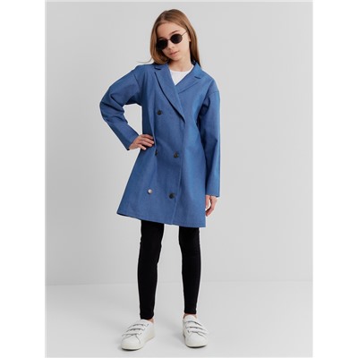 Рубашка для девочки MINAKU: Jeans collection, цвет голубой, рост 158 см