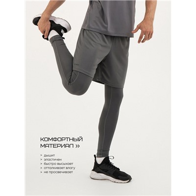 Тайтсы мужские Resport, р. 48, серые, базовые