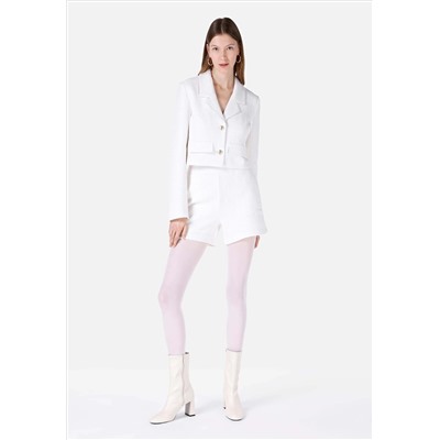 Slim Fit Low Low Low Plat Flat Woman White Shorts