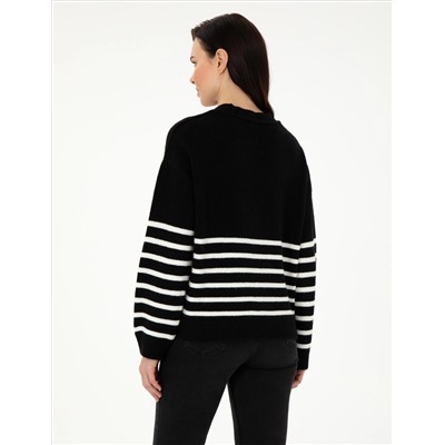Черный комфорт Fit Triko Cardigan
